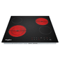 Parrilla Eléctrica de 24 IN 4 quemadores Vitroceramica Negro 3