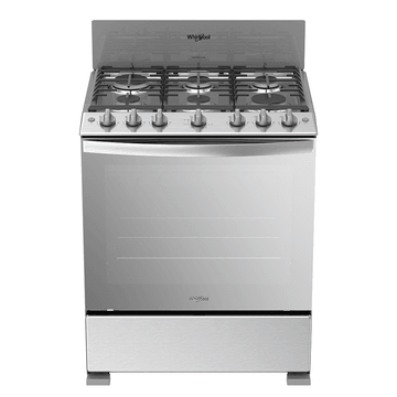Estufa de Gas Al Piso 30" con 6 quemadores Gris WFR3400S 1
