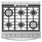 Estufa de Gas Side Door al Piso 30" con 6 Quemadores Gris 7