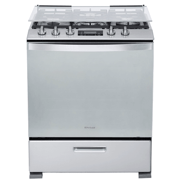 Estufa de Gas Al Piso 30" con 5 quemadores Gris WFR7300S 1