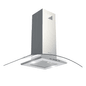 Campana De Isla de 100 cm Acero Inoxidable Gris 3
