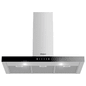 Campana De Pared de 90 cm de Acero Inoxidable Gris 4