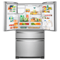 Refrigerador 25 pies cúbicos French Door 4 puertas Gris 2