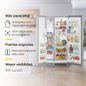 Refrigerador 22 pies cúbicos Side by Side 2 puertas Gris