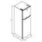 Refrigerador Xpert Inverter 9 pies cúbicos Top Mount 2 puertas Gris