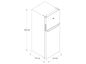 Refrigerador 13 pies cúbicos Top Mount 2 puertas Gris