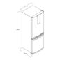 Refrigerador 17 pies cúbicos Bottom Mount 2 puertas Gris