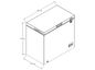 Congelador horizontal de 198 litros Dual Cooling Blanco