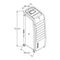 Enfriador de Aire Evaporativo con Calefactor Negro