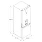 Refrigerador 13 pies cúbicos Bottom Mount 2 puertas Gris