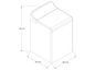 Lavadora 26kg Carga Superior Alta Eficiencia Gris Impeller