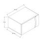 Horno de microondas 1.4 pies cúbicos (ft3) / 39 L Gris