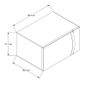 Horno de microondas 1.4 pies cúbicos / 39 L Gris