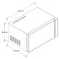 Horno de microondas 1.1 pies cúbicos / 30 L Gris