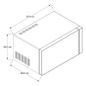 Horno de microondas 1.1 pies cúbicos / 30 L Negro