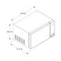 Horno de microondas 0.7 pies cúbicos / 20 L Negro
