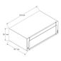 Microcampana 1.1 pies cúbicos / 30 L Gris