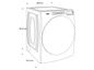 Secadora a Gas 23kg Natural Carga Frontal AutoDry Blanca