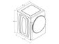 Secadora a Gas 21kg Carga Frontal Gris