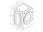 Secadora a Gas 18kg Carga Frontal Blanca