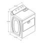 Secadora Eléctrica 21kg Carga Superior Blanca