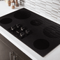 Parrilla Eléctrica de 36 IN 5 quemadores Vitroceramica Negro 5