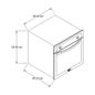 Horno de gas 24 pulgadas empotrable con rosticero
