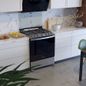 Combo Estufa de Gas Xpert Air Cooking de piso + Campana decorativa 30"