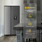 Refrigerador Xpert Inverter Side by Side con dispensador de agua Gris