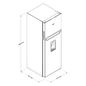 Refrigerador 14 pies cúbicos Top Mount 2 puertas Negro
