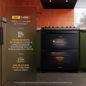Estufa de Gas Xpert Air Cooking Doble Horno con 5 quemadores Acero Inoxidable Negro