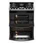Estufa de Gas Xpert Air Cooking Doble Horno con 5 quemadores Acero Inoxidable Negro