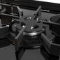 Estufa de Gas Xpert Air Cooking Doble Horno con 5 quemadores Acero Inoxidable Negro