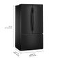 Refrigerador 31 pies French Door Xpert Inverter Antifingerprint Negro