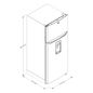 Refrigerador Top Mount 18 p3 Xpert Energy Saver Negro