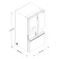 Refrigerador French Door Xpert Inverter 30 ft³ Acero Inoxidable Blanco Antifingerprint