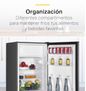 Frigobar 128 L / 5 pies cúbicos Gris