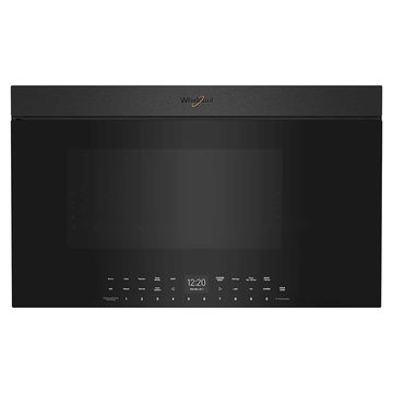 Microcampana Air Fry a nivel de los gabinetes 1.1p3 Acero Inoxidable Negro Antihuellas WMMF7530RV