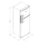 Refrigerador Top Mount Xpert Inverter 16cu | 454 lts Acero Inoxidable