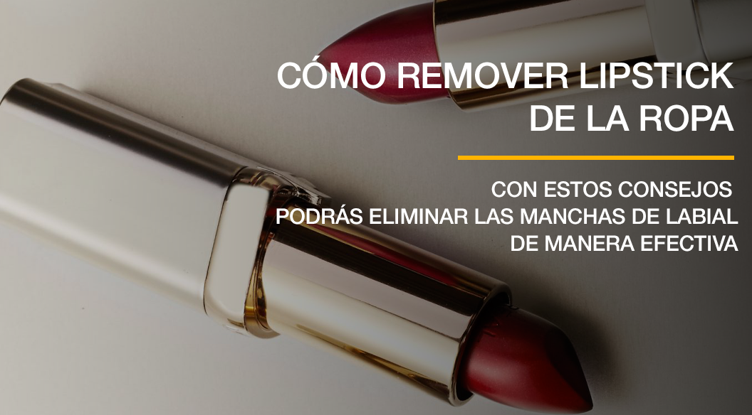 Cómo quitar lipstick de la ropa