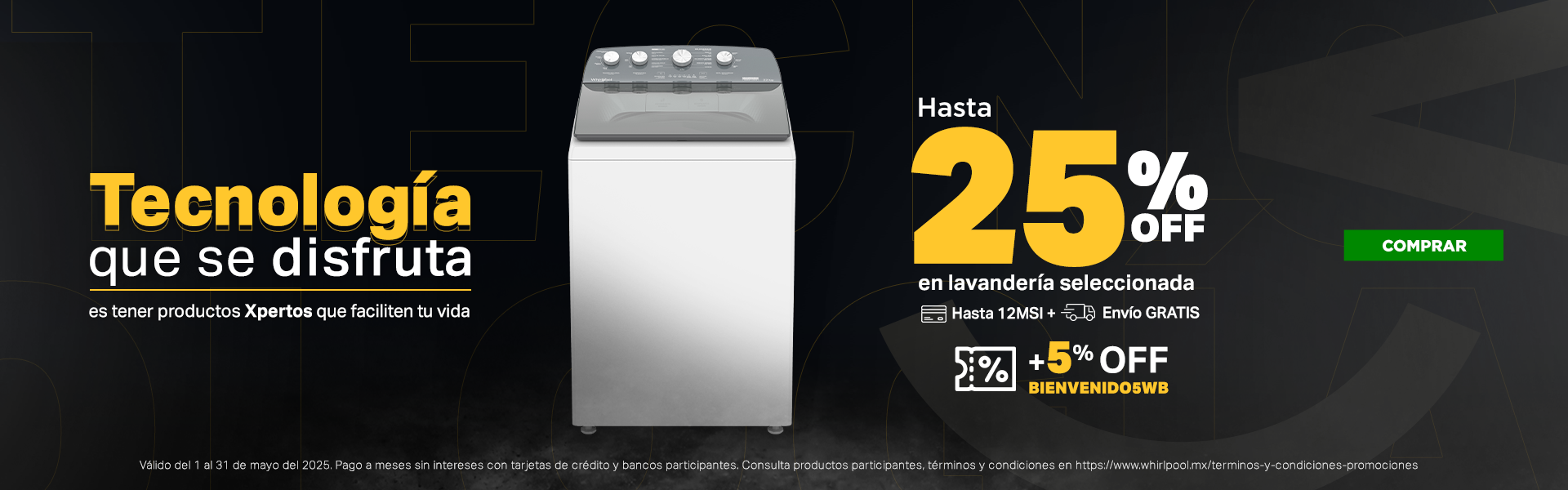 Lavandería 25% OFF
