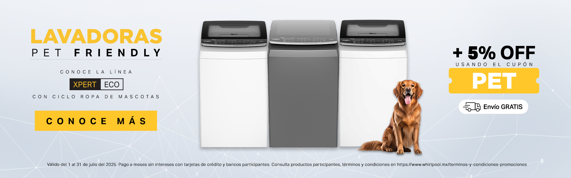 Combo Whirlpool Pet Friendly